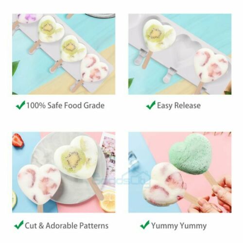 Ice Pop Molds Popsicle Holder Set - Popsicle Molds, Sticks, and Covers - Fresh Stock Dated December 2025