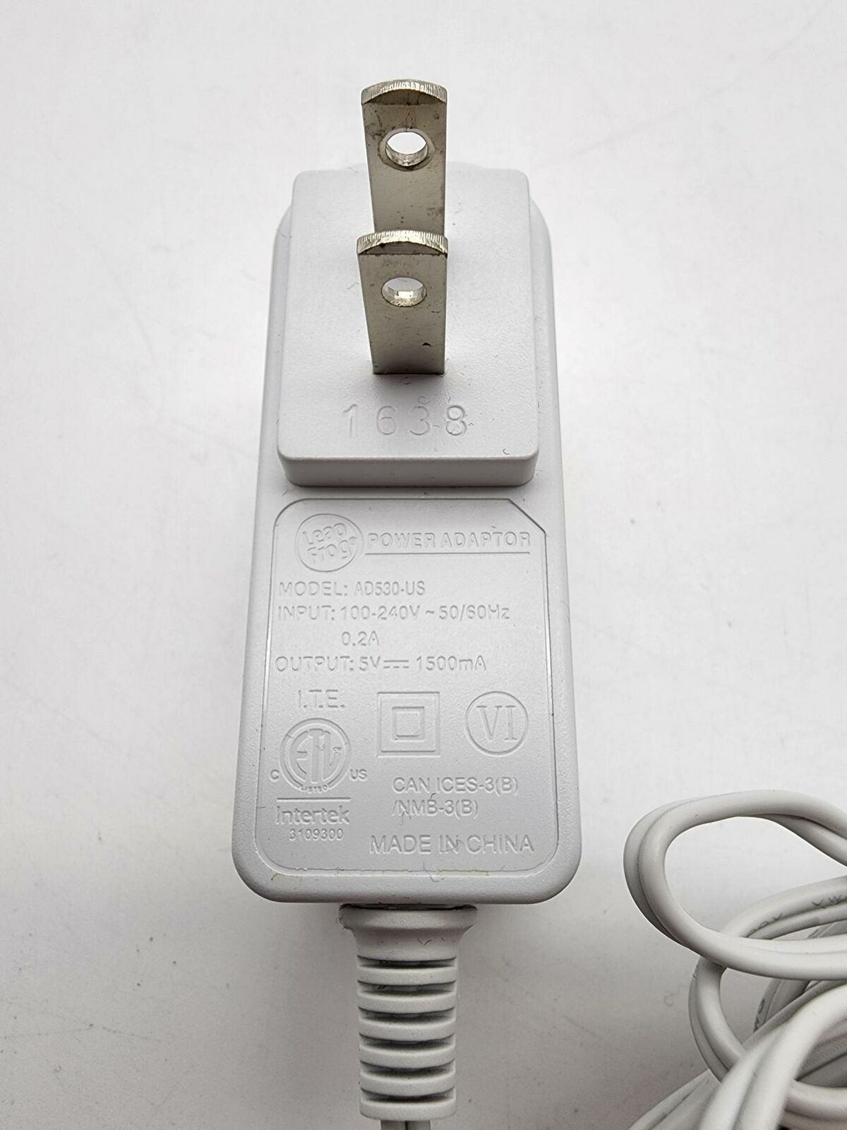 Leapfrog Epic Tablet AD530-US Micro USB 5V Power Adapter Charger Genuine - Fresh Stock Dated February 2026