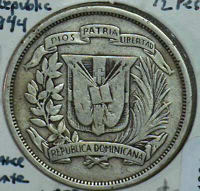Dominican Republic 1944 1/2 Peso 291084 combine shipping - Fresh Stock Dated December 2025