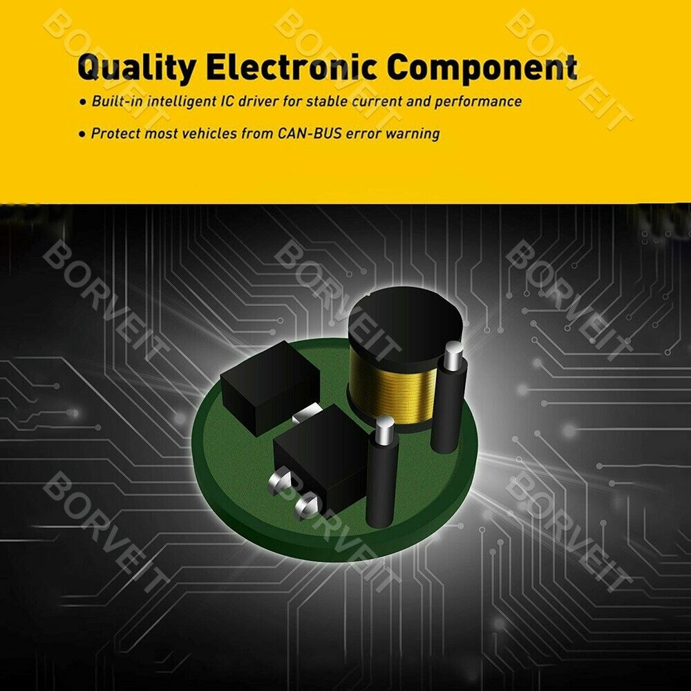 2x H4/9003 HB2 Motorcycle 80W LED Headlight Bulb HID 6000K - Fresh Stock Dated February 2026