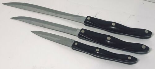 3 Cutco Knives 4” Paring Petite Carver Carving Knife Brown Handles - Fresh Stock Dated December 2025