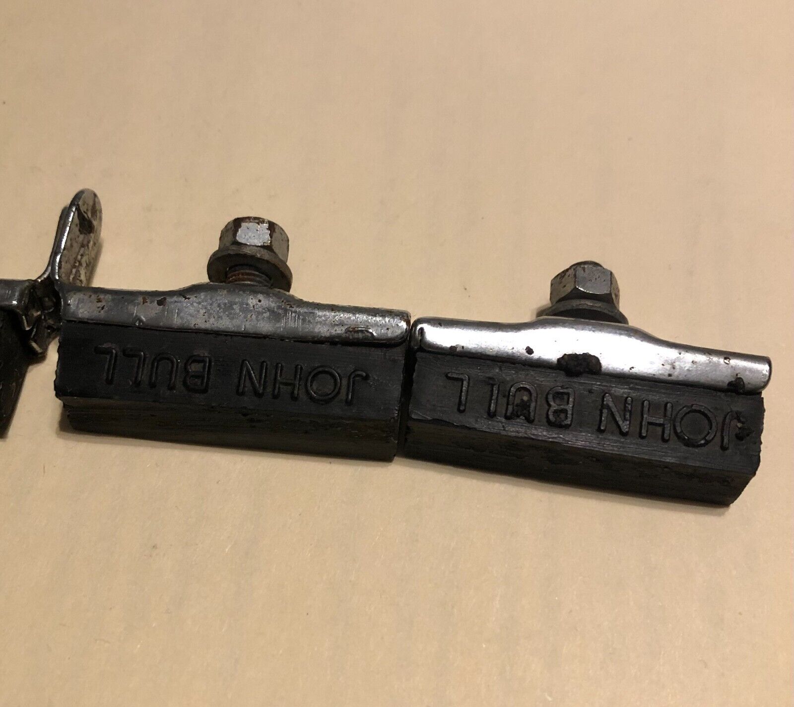 USED VINTAGE BRAKE PADS NO 25 JOHN BULL MADE IN ENGLAND FROM HERCULES - Fresh Stock Dated February 2026