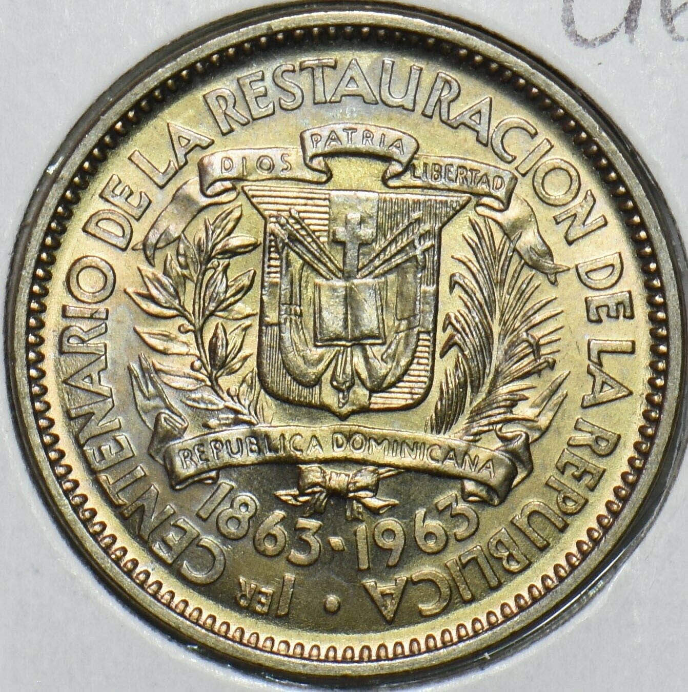 Dominican Republic 1963 5 Centavos BU 297610 combine shipping - Fresh Stock Dated February 2026