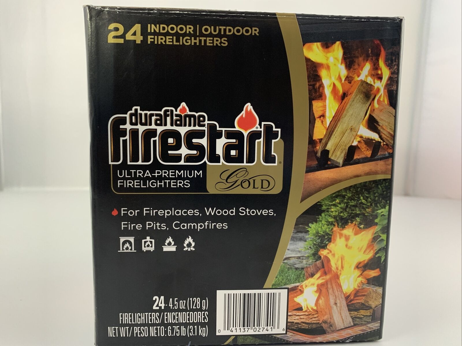 Duraflame Firestart  firelighters Gold Ultra Premium 24-Pk Indoor/outdoor - Fresh Stock Dated December 2025
