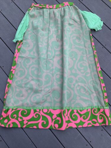 1960’s VINTAGE PINK GREEN MOD BOLD PRINT SUMMER MAXI SKIRT PALM BEACH - Fresh Stock Dated December 2025