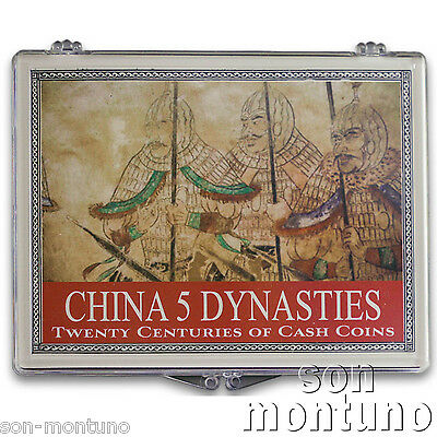 CHINA 5 DYNASTIES - Twenty Centuries - Set of 5 Ancient Bronze Cash Coins in Box - Fresh Stock Dated February 2026