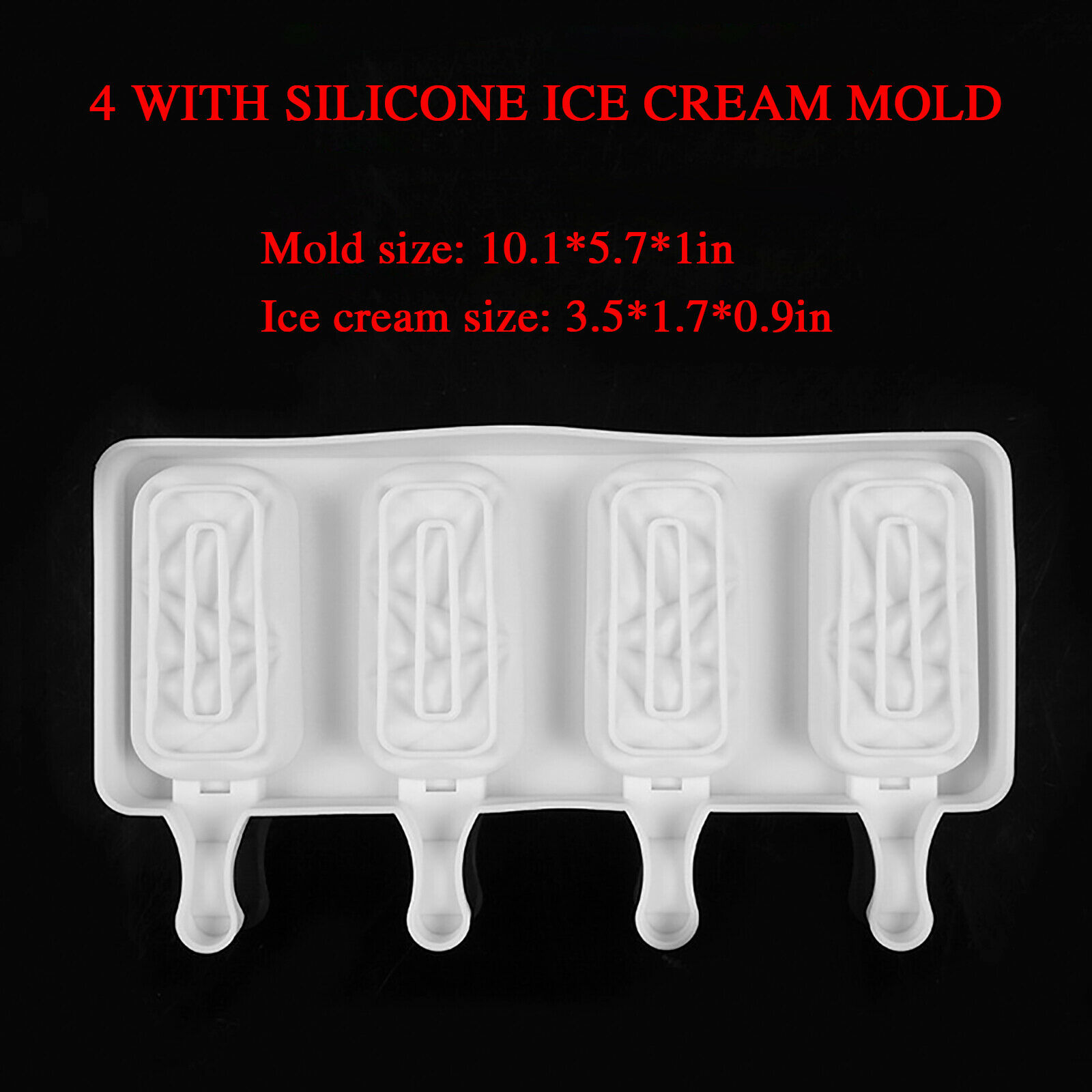 Silicone Frozen Ice Cream Mold Juice Popsicle Maker Ice Lolly Pop Mould DIY ~ - Fresh Stock Dated December 2025