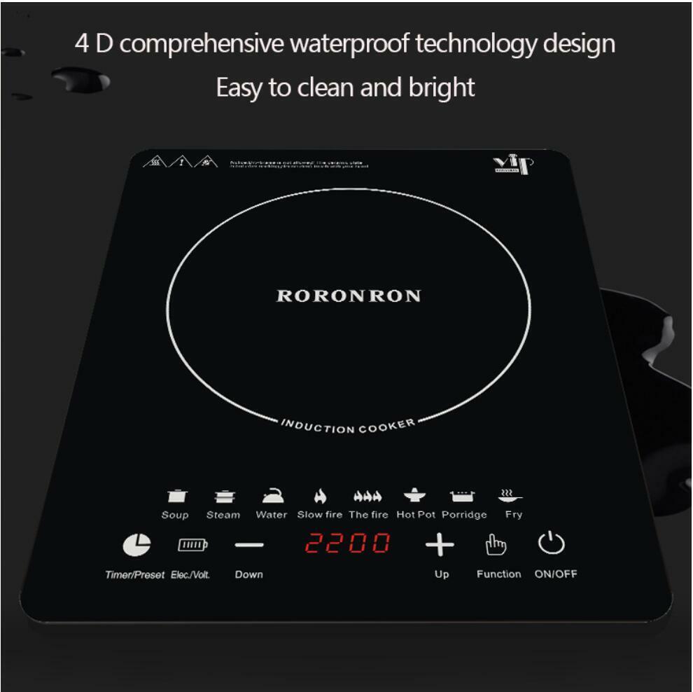 2200W Electric Single Induction Cooker Portable Burner Cooktop Digital Hot Plate - Fresh Stock Dated February 2026