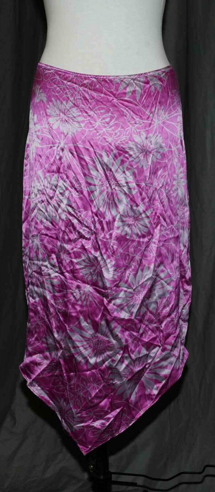 Vintage silk skirt By Express slippery silky sexy glossy flirty size 13/14 - Fresh Stock Dated March 2026