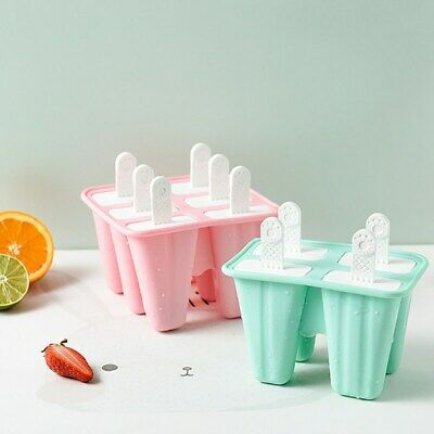 Kitchen DIY Pop-Mold Popsicle Maker Lolly Tray Pan Frozen Ice Cream Mould - Fresh Stock Dated February 2026