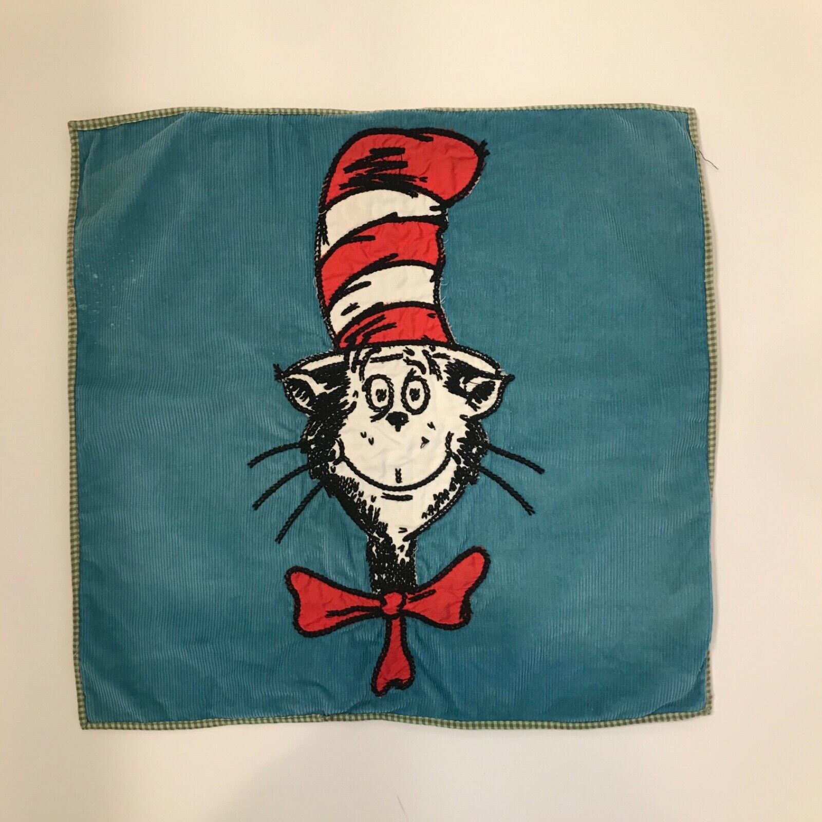 2 Pottery Barn Kids DR. SEUSS CAT IN THE HAT Throw Pillow Shams 16 x 16 - Fresh Stock Dated December 2025