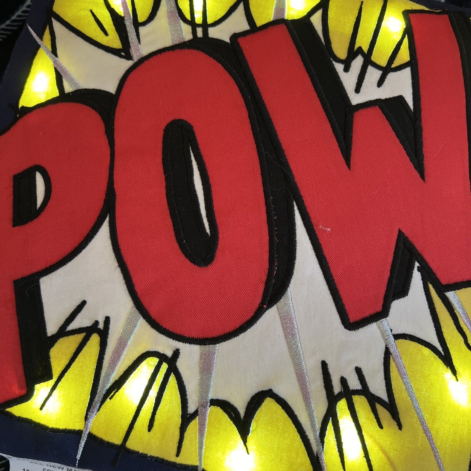Pottery Barn Kids POW Light up Pillow DC Comics Superhero #6513 - Fresh Stock Dated December 2025