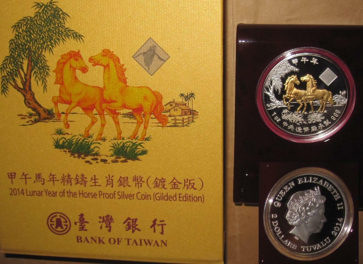 2008 ~19 TUVALU Yr. RAT ~ PIG(Gilded) PROOF 12 Pcs FULL silver coins COA & BOX - Fresh Stock Dated February 2026