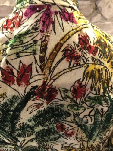 Sweet 1940s Mexican Hand Painted & Sequined Bolero Size S - Fresh Stock Dated December 2025