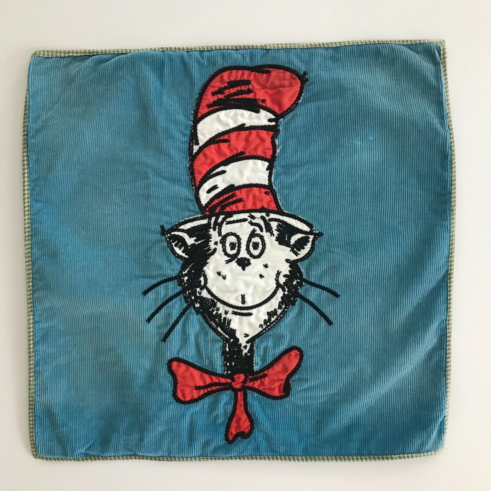 2 Pottery Barn Kids DR. SEUSS CAT IN THE HAT Throw Pillow Shams 16 x 16 - Fresh Stock Dated December 2025