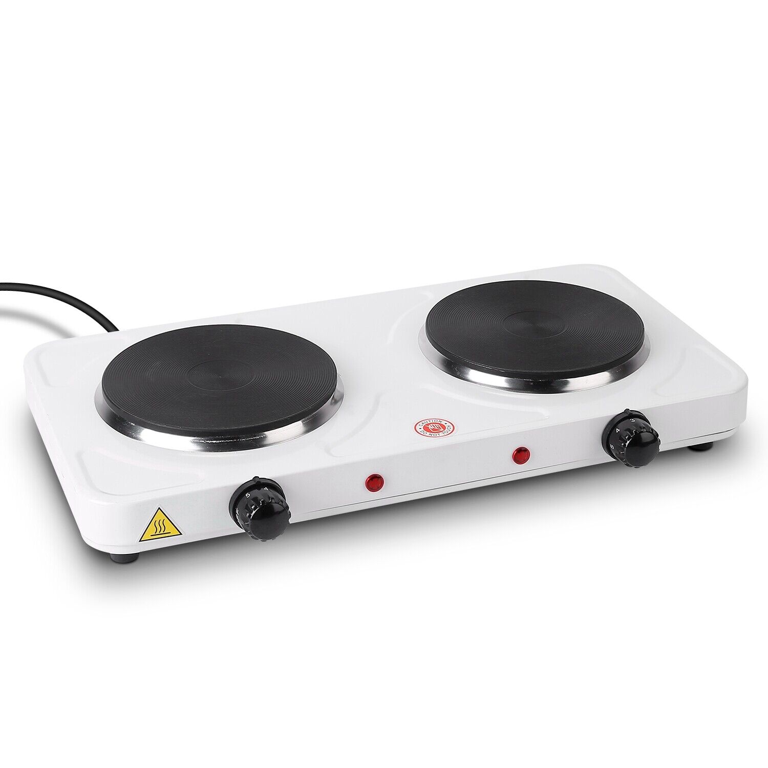 2000W Electric Double Burner Hot Plate Kitchen Stove 5 Level Temperature Control - Fresh Stock Dated February 2026