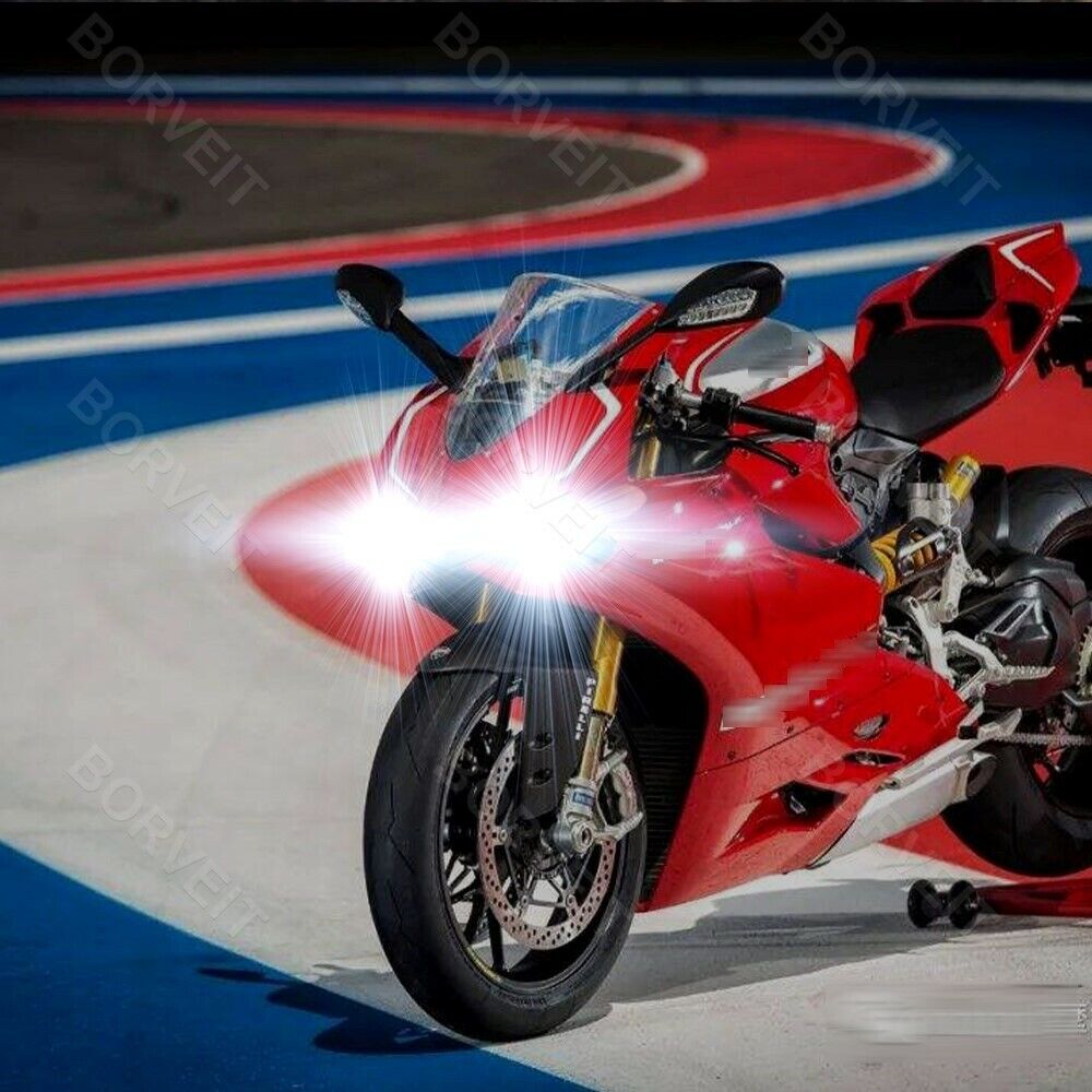 2x H4/9003 HB2 Motorcycle 80W LED Headlight Bulb HID 6000K - Fresh Stock Dated February 2026