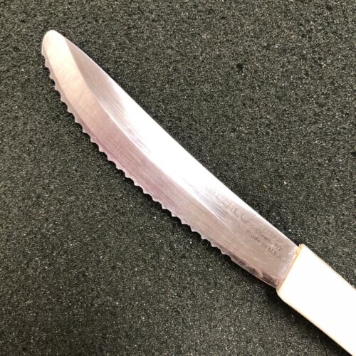 Cutco Steak/Table Knife 1759 Pearl (White) Handle Set of 8. - Fresh Stock Dated December 2025