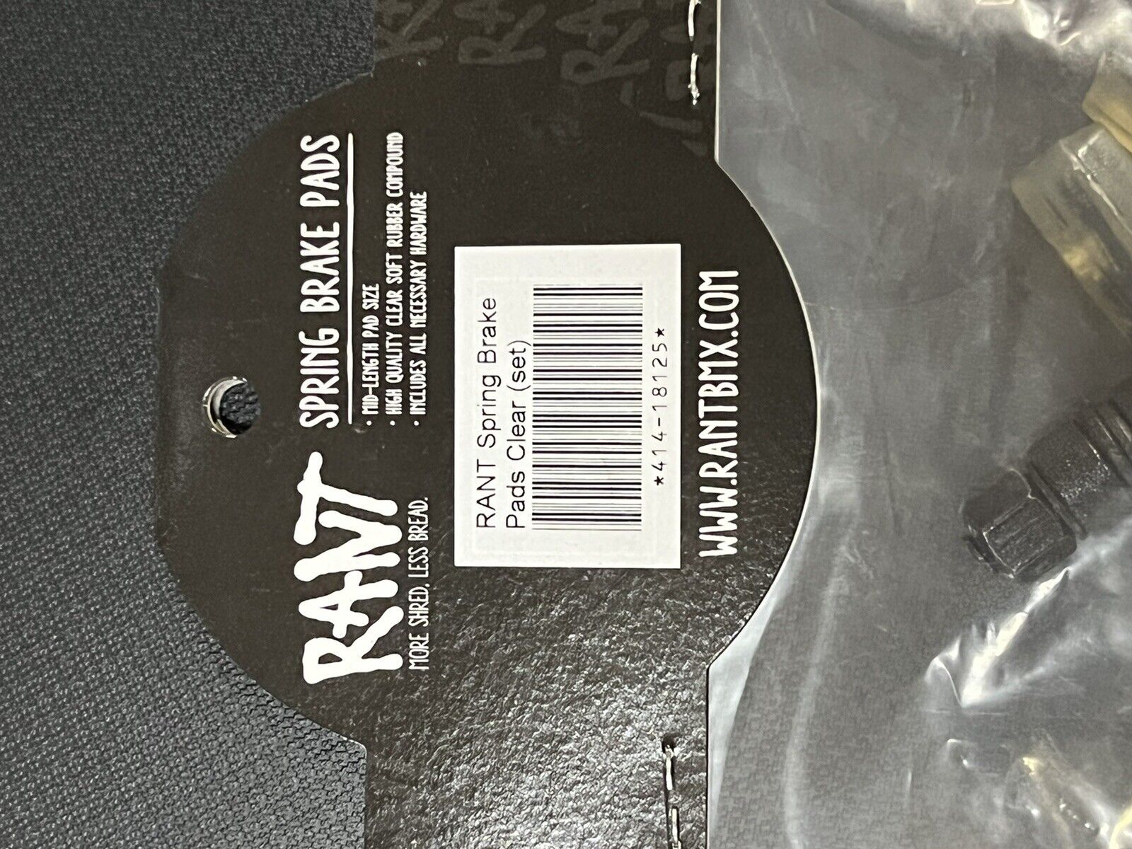 RANT CLEAR  BMX BRAKE PADS SUBROSA SHADOW HARO SE GT-NEW - Fresh Stock Dated February 2026