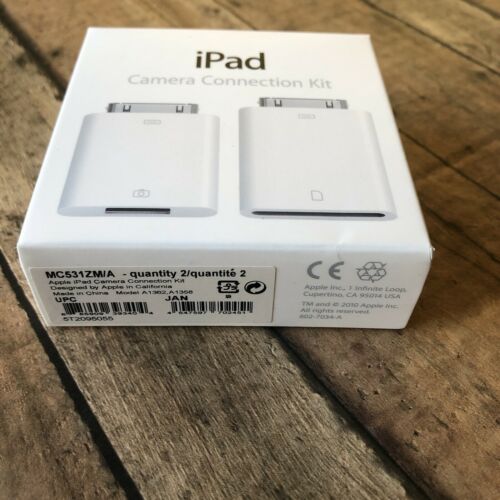 New In Sealed Box- Genuine Apple iPad Camera Connection Kit MC531ZM/A Adapter - Fresh Stock Dated February 2026