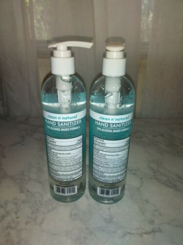 (2) 70% alcohol-based formula with moisturizers and VE Hand Sanitizer Pump12 Oz - Fresh Stock Dated February 2026