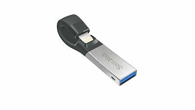SanDisk iXpand Flash Drive 128GB for iPhone and iPad, Black/Silver, (SDIX30C-... - Fresh Stock Dated February 2026