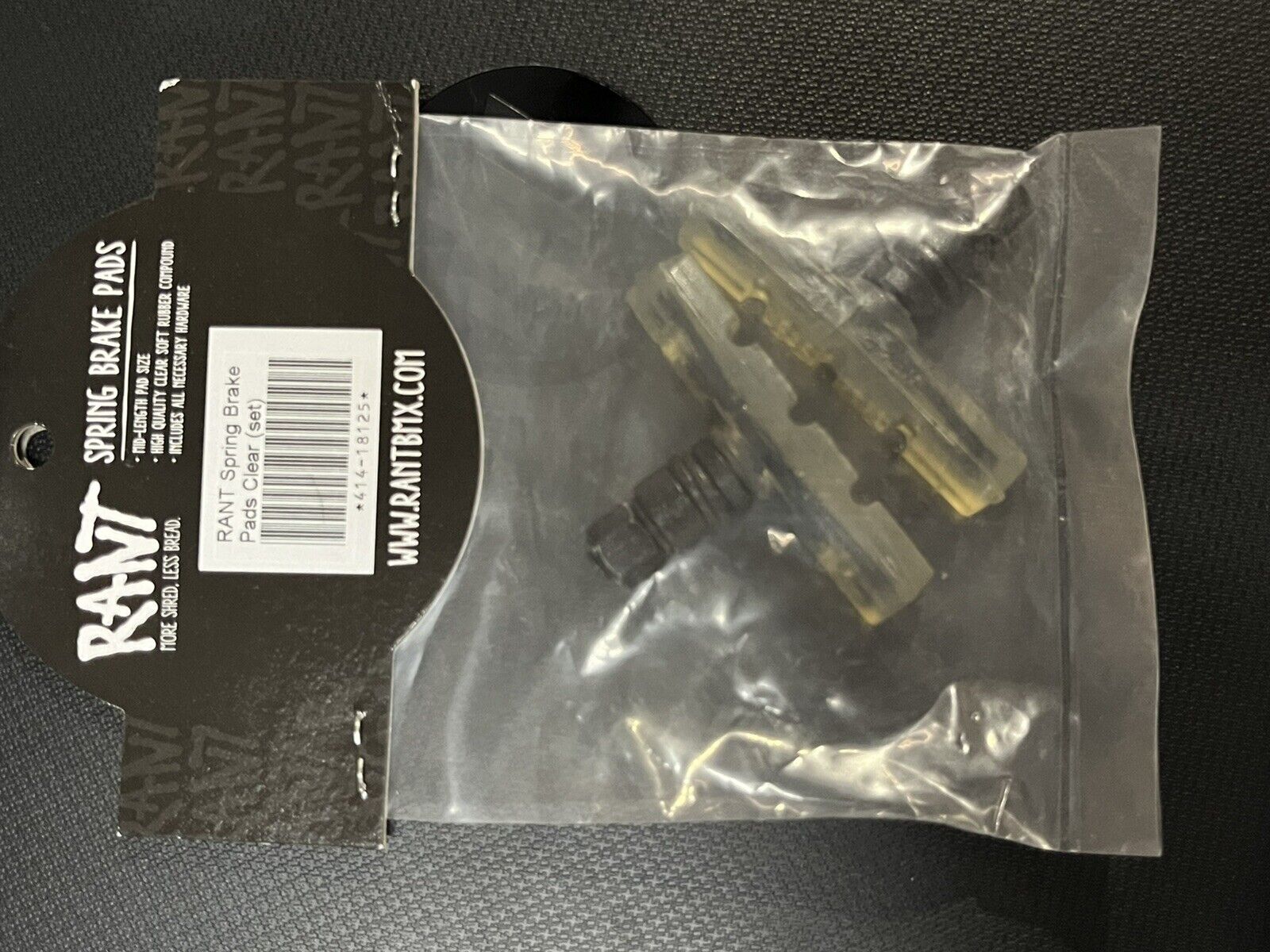 RANT CLEAR  BMX BRAKE PADS SUBROSA SHADOW HARO SE GT-NEW - Fresh Stock Dated February 2026