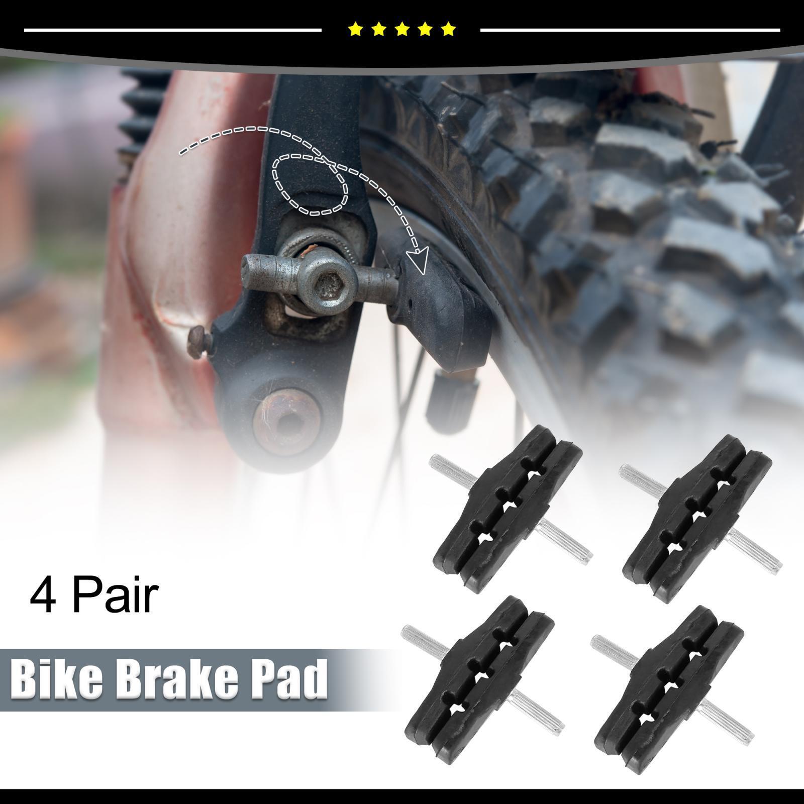 Universal Pair of 4 Bike Brake Pads Bicycle Block Shoes Pad Threadless Post 70mm - Fresh Stock Dated February 2026