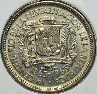 Dominican Republic 1963 5 Centavos  291080 combine shipping - Fresh Stock Dated December 2025