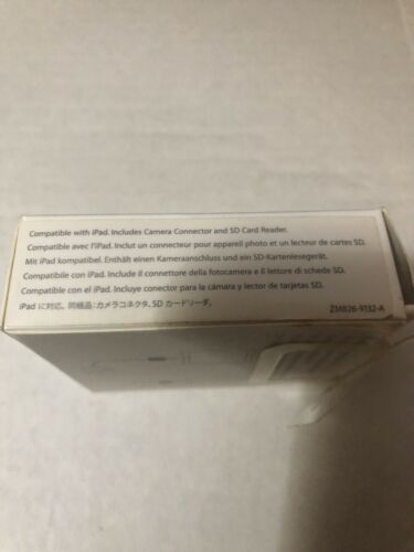 Genuine Apple iPad Camera Connection Kit MC531ZM/A (A1362 & A1358) - Fresh Stock Dated February 2026