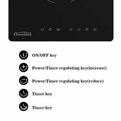 Electric Ceramic Cooktop, 2 Rings Radiant Stove Countertop Burners 12 inch - Fresh Stock Dated December 2025