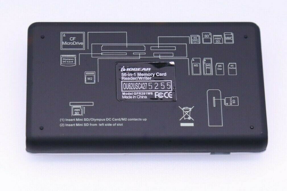 IOGEAR 56-in-1 USB 2.0 Pocket Flash Memory Card Reader/Writer - Free Shipping - Fresh Stock Dated February 2026