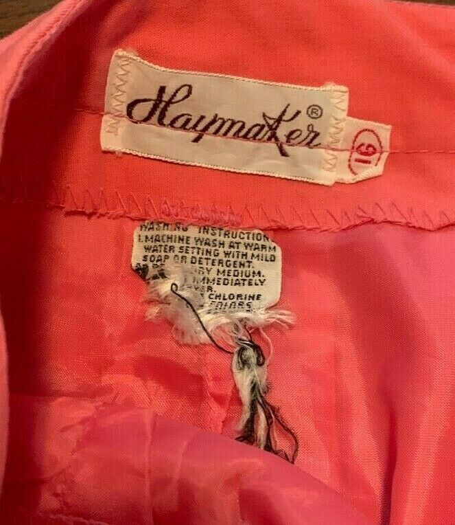 Vintage Women's Skirt Skort Haymaker Size 16 PINK - Fresh Stock Dated February 2026