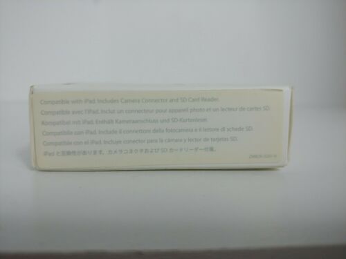 APPLE iPAD CAMERA CONNECTION KIT  MC531ZM/A MODEL A1362 A1358 free ship - Fresh Stock Dated February 2026