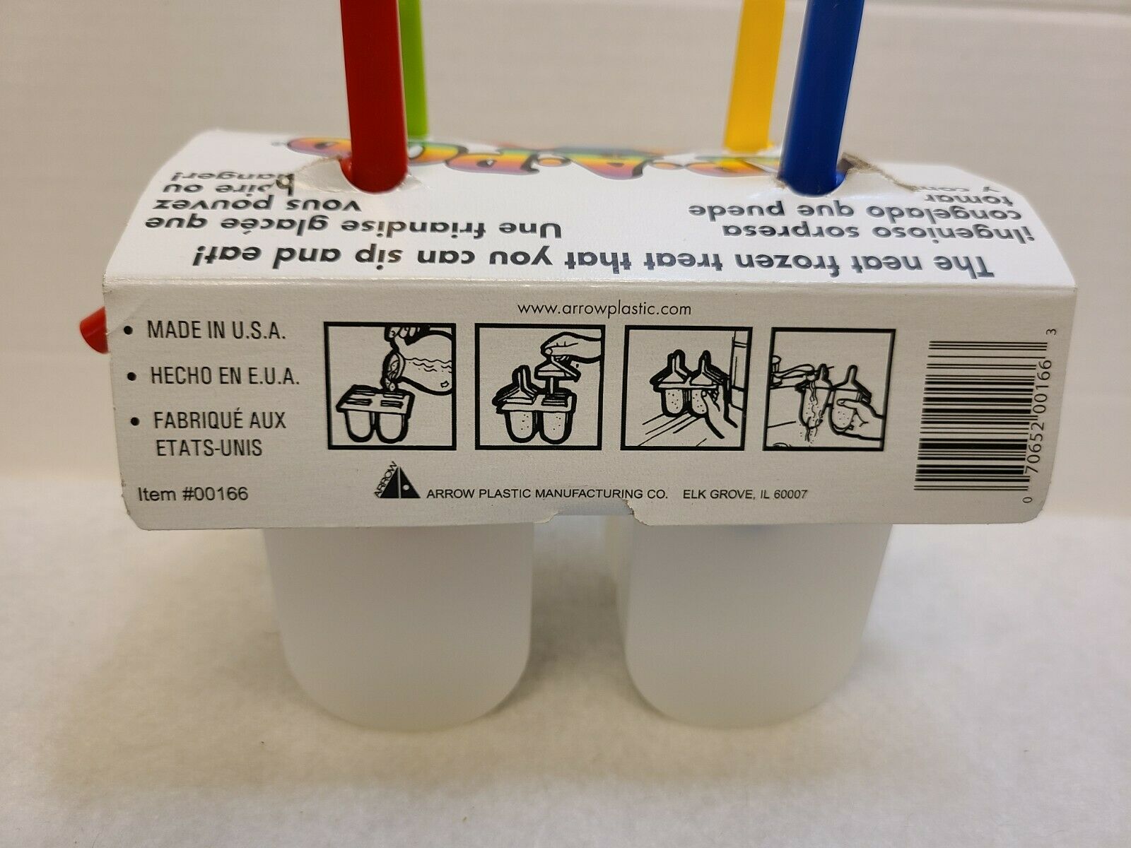 VINTAGE Sip-A-Pop 4 Pack Ice Pop Maker With Straw Freezer Popsicle Mold ~ NIB - Fresh Stock Dated February 2026