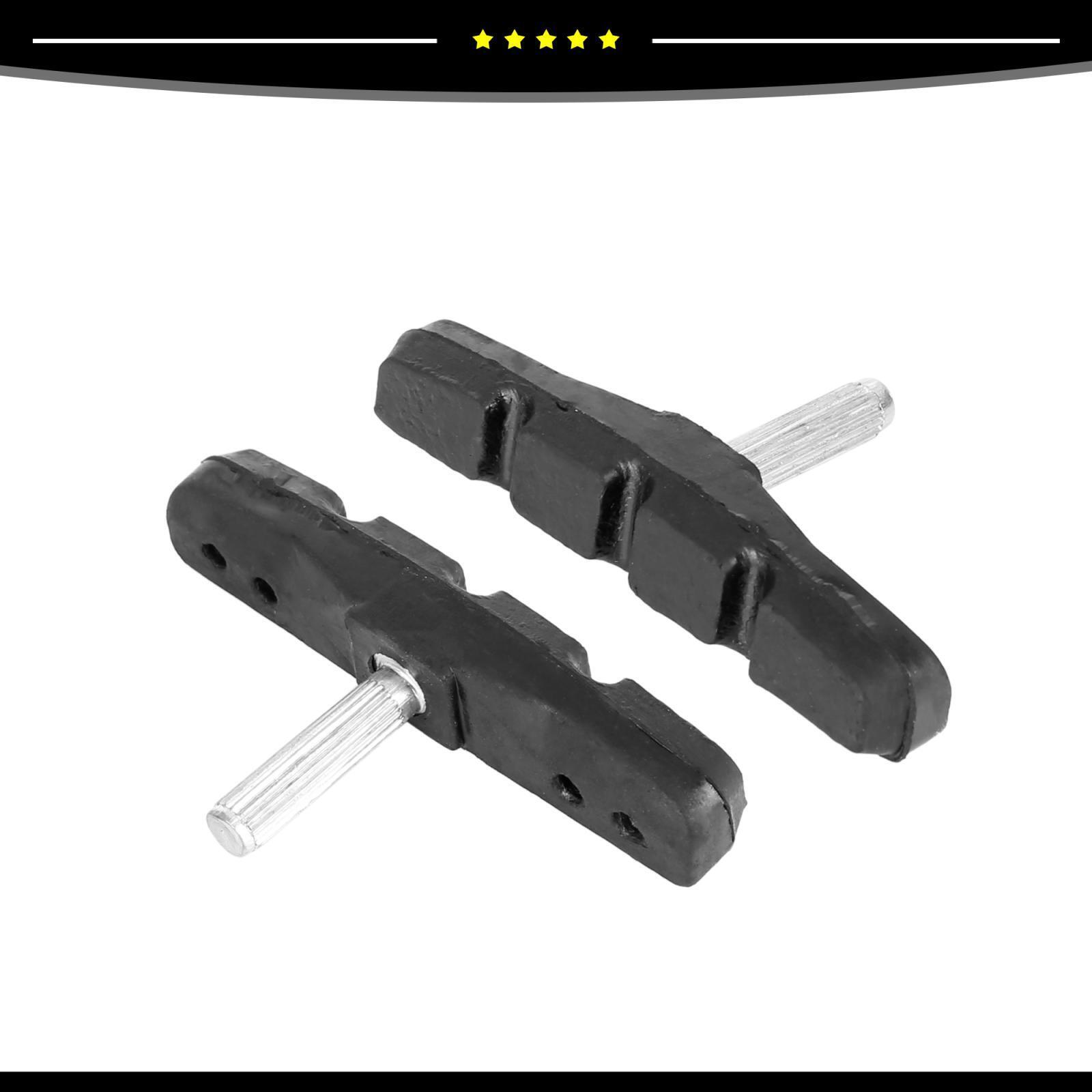 Universal Pair of 4 Bike Brake Pads Bicycle Block Shoes Pad Threadless Post 70mm - Fresh Stock Dated February 2026