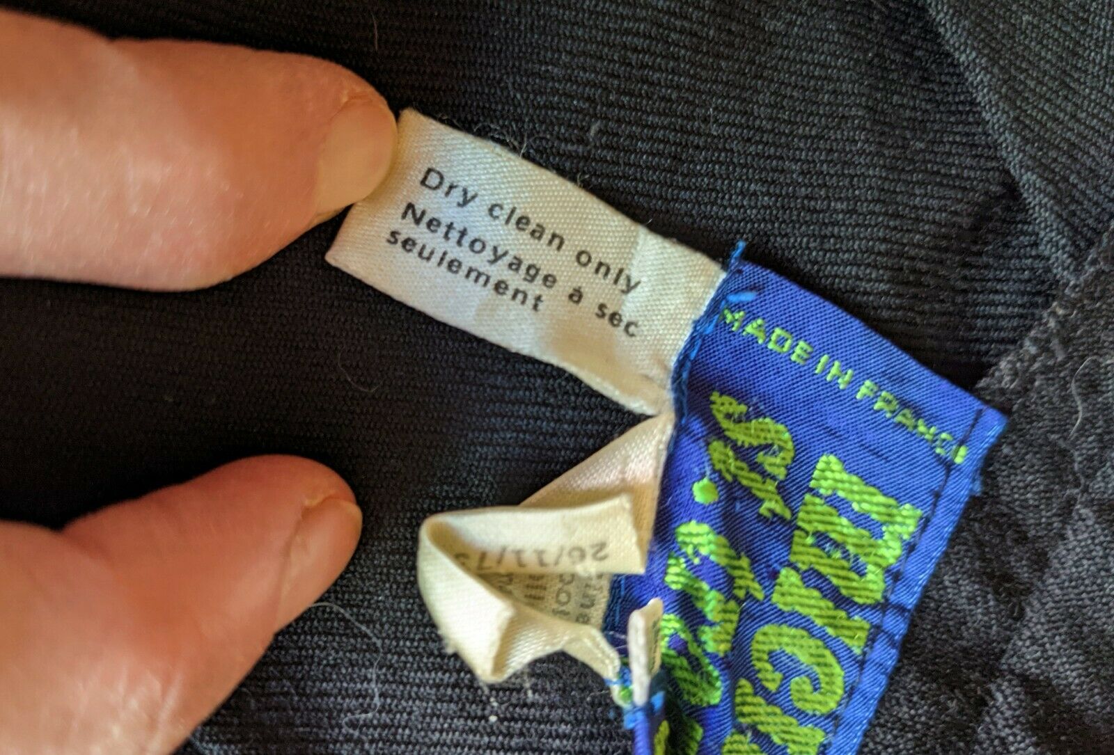 VINTAGE 1970s Black Wool Skirt Pleats MICMAC ST TROPEZ Schoolgirl Size S FRENCH - Fresh Stock Dated December 2025