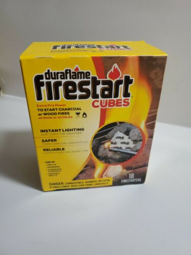 Duraflame Firestart Cubes 18 Pack Firestarters, Start Fires Fast & Easy No Mess - Fresh Stock Dated December 2025