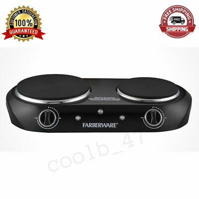 Double Stove Burner Electric Cooktop 1800 W Compact Lightweight Portable Kitchen - Fresh Stock Dated February 2026