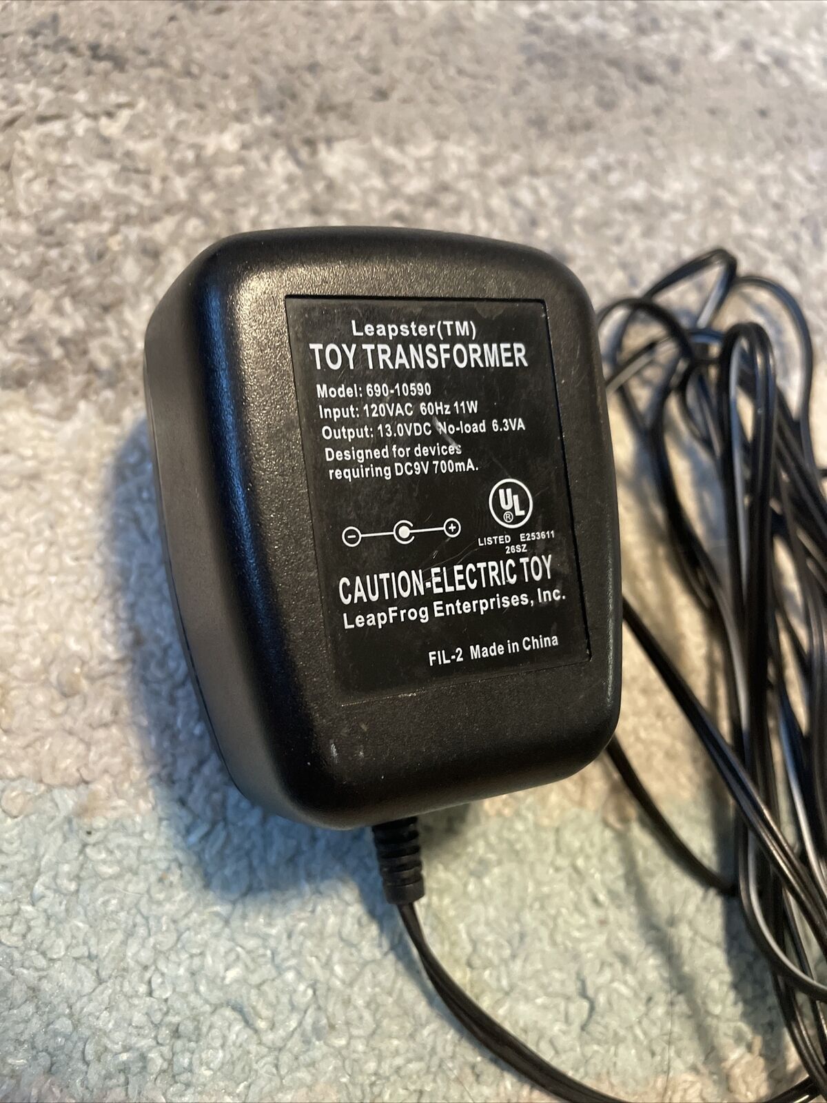 LeapFrog AC 9V Power Adapter Wall Charger LeapPad 2 Leapster GS Replacement Cord - Fresh Stock Dated February 2026