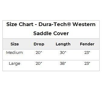 Dura-Tech Fleece Lined Western Saddle Cover |Gear Protection |Various Size Color - Fresh Stock Dated December 2025