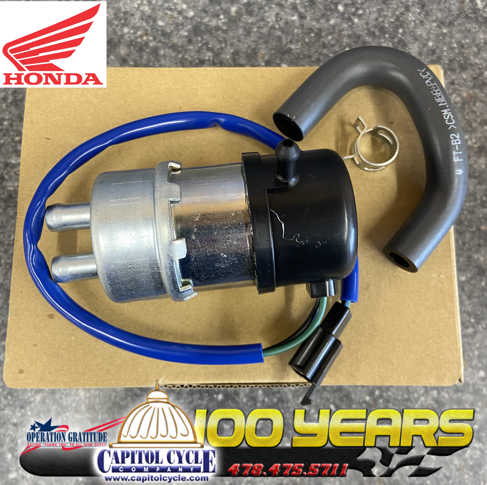 16710-MCK-315 Honda OEM Fuel Pump VT1100C Shadow Sabre Spirit Aero 2000-2007 - Fresh Stock Dated February 2026