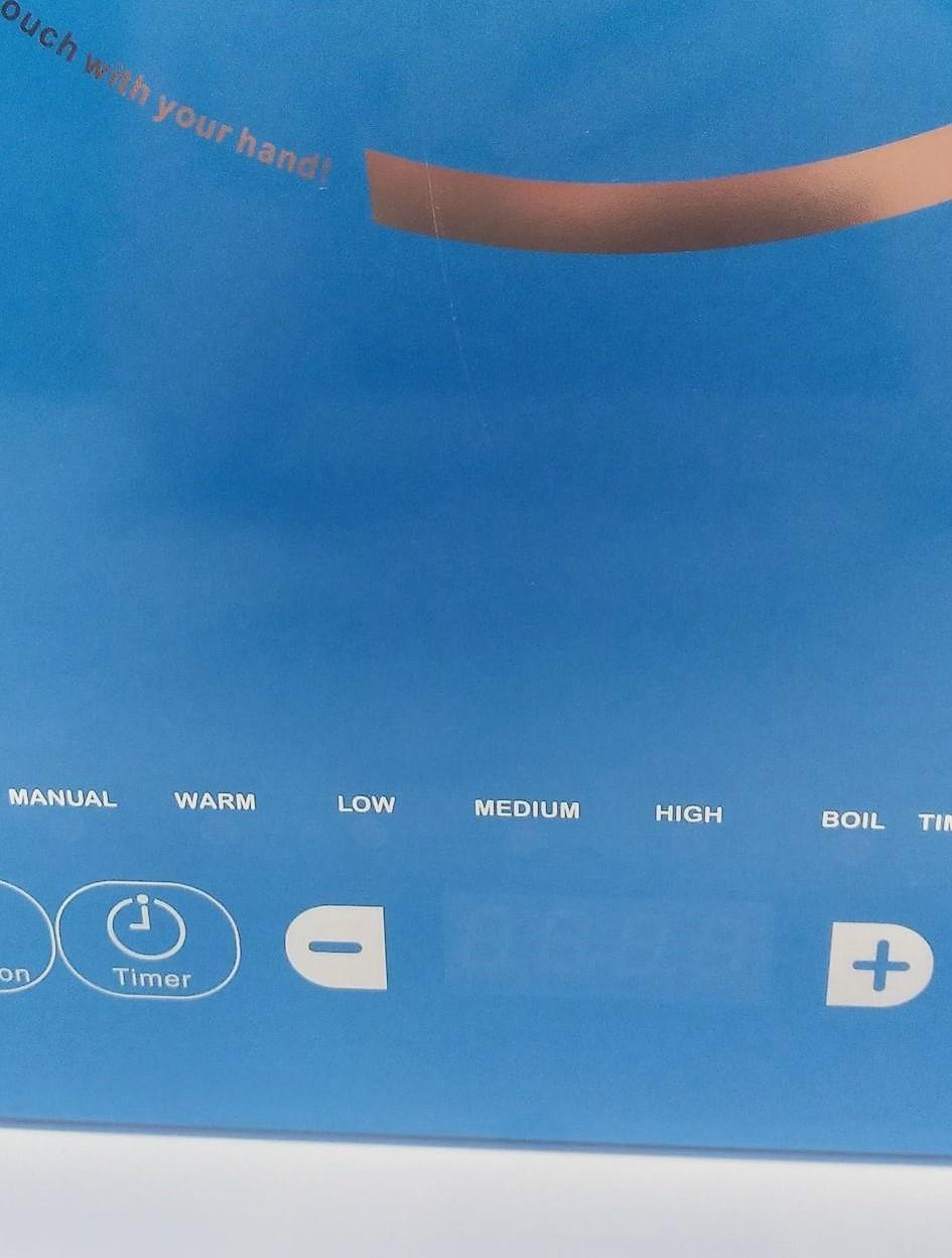 Kitchen HQ 1500-Watt Portable Induction Burner, Blue - Fresh Stock Dated February 2026