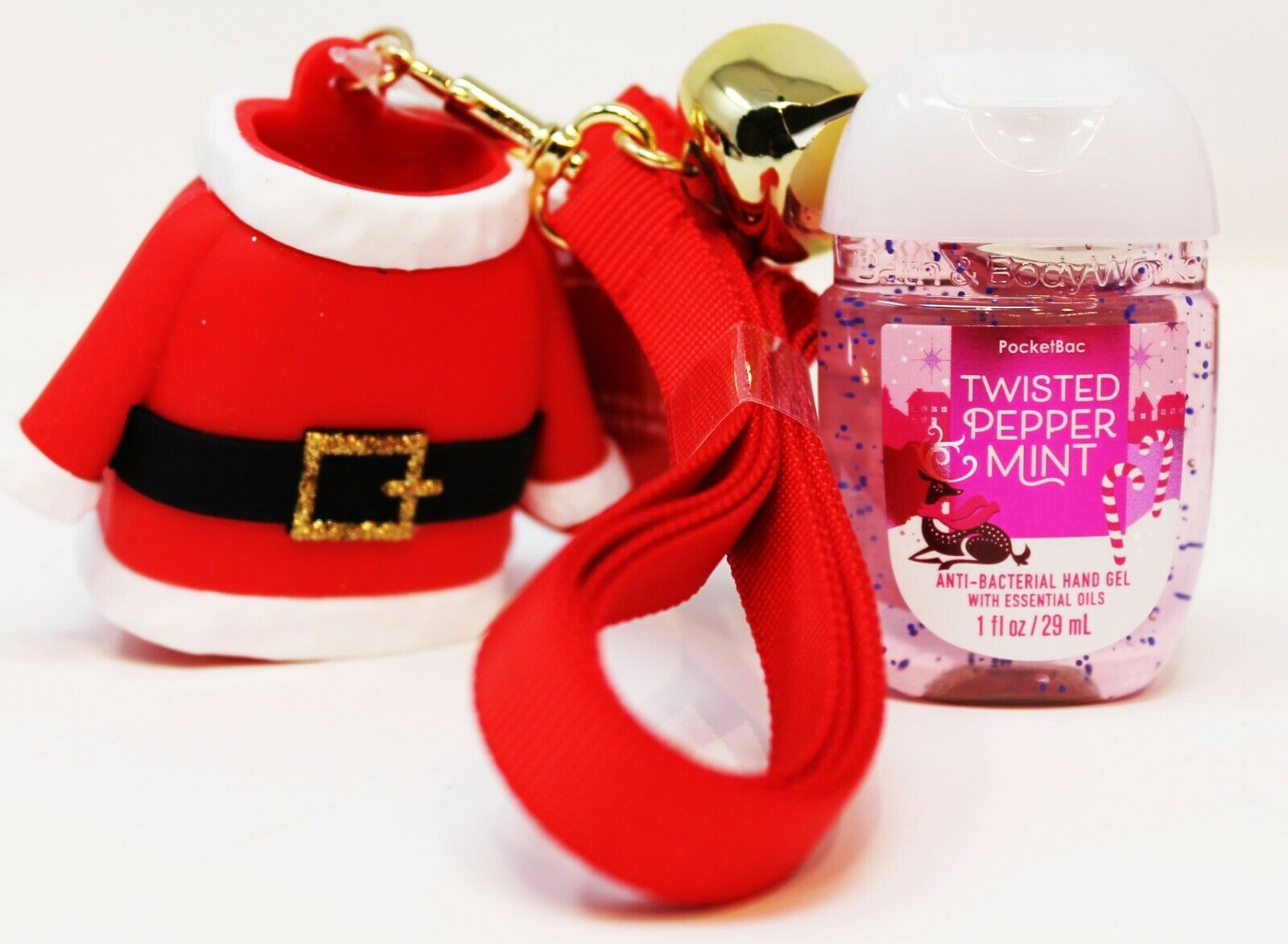 Bath & Body Works Pocketbac Hand Sanitizer Anti Bac Holder CHRISTMAS SANTA CLAUS - Fresh Stock Dated February 2026