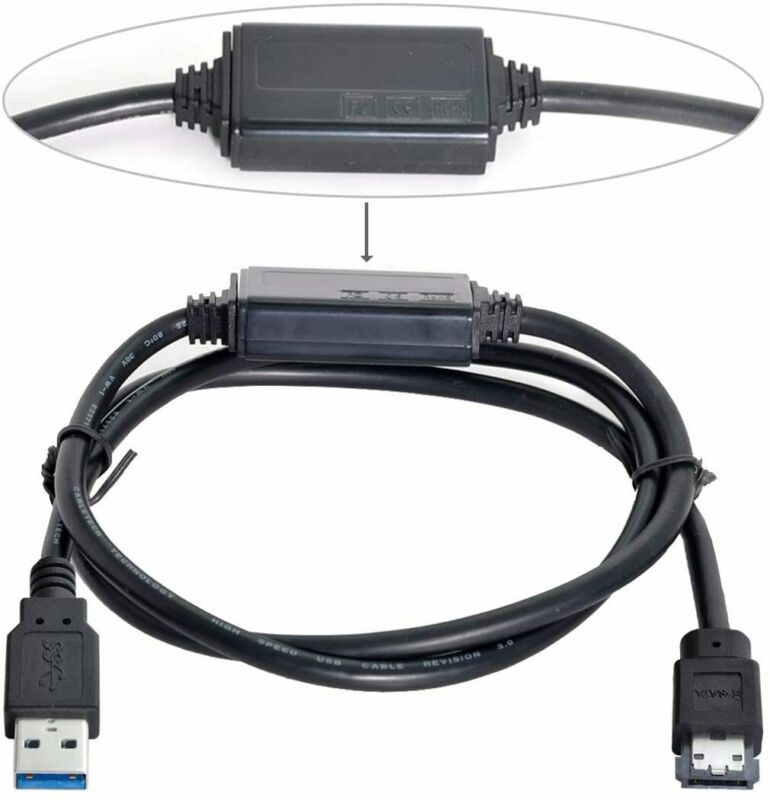 CY USB 3.0 to eSATA Adapter HDD/SSD/ODD USB3.0-A Power-ESATA - Fresh Stock Dated February 2026