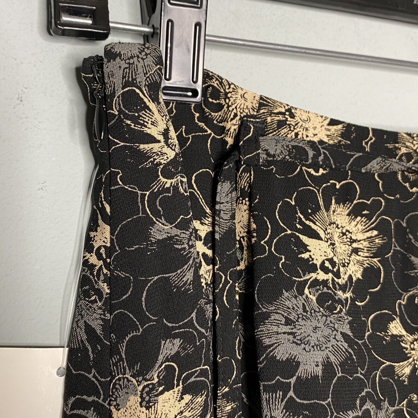 Vtg NWT Liz Claiborne LIZSPORT Modern Reflection Maxi Skirt Size 6 Black Tan  - Fresh Stock Dated March 2026