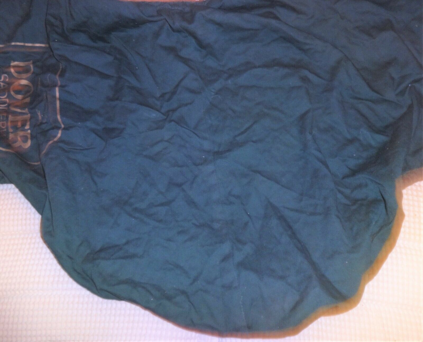 DOVER CIRCUIT English Saddle Cover - GREEN - Cotton Material - NICE! - Fresh Stock Dated December 2025