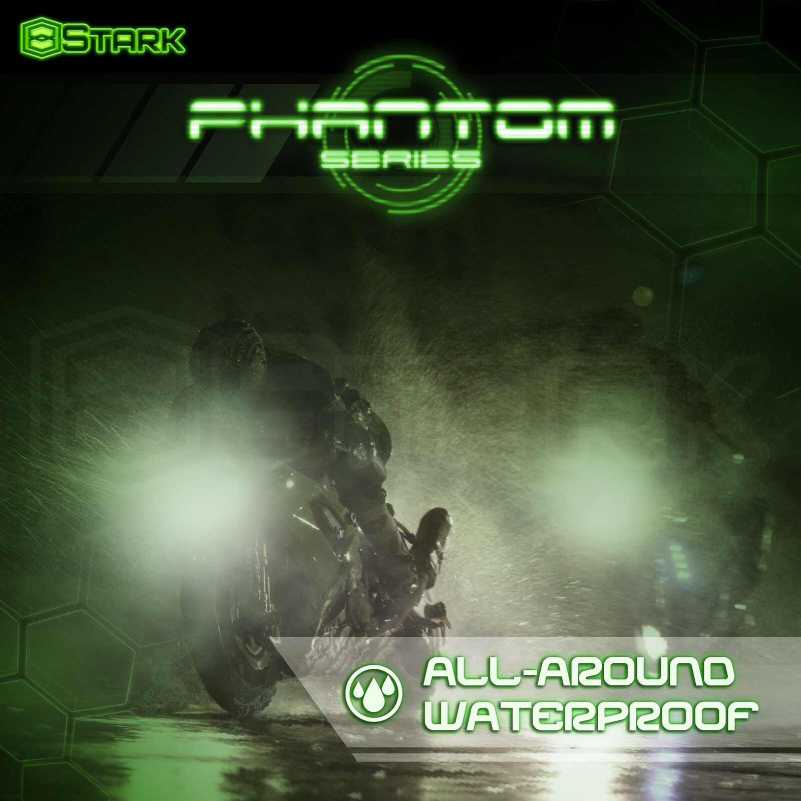 2x 36W 4000LM US BridgeLux Motorcycle Headlight Hi Lo Kit 6000K Bulb H4 9003 (B) - Fresh Stock Dated March 2026