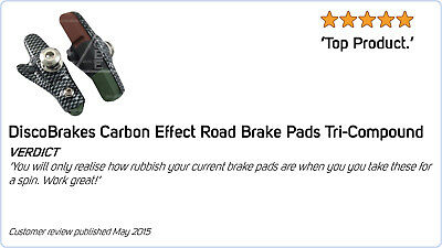 4 Pairs/8Pc Rubber Brake Inserts for Campagnolo Record & Chorus Road Brake Shoes - Fresh Stock Dated February 2026