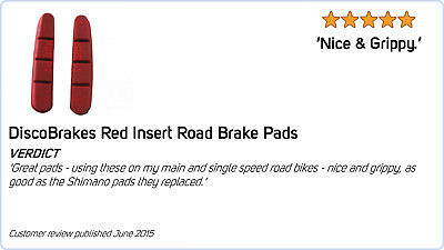 4 Pairs/8Pc Rubber Brake Inserts for Campagnolo Record & Chorus Road Brake Shoes - Fresh Stock Dated February 2026